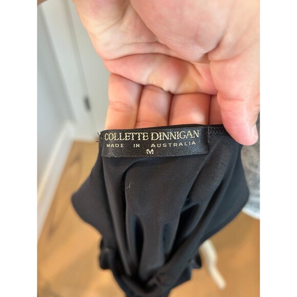 Collette Dinnigan Black Slip Dress Anthropologie Vintage Medium - Picture 5 of 6